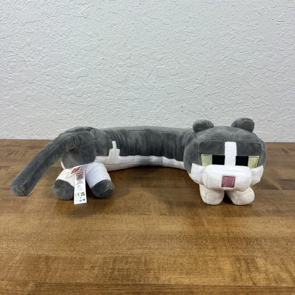 Minecraft Purring Sounds Neck Pillow Cat Plush For Sound, Comfort & Play - Works