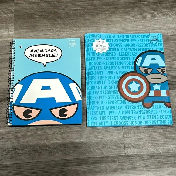 Yoobi x Marvel notebook and folder