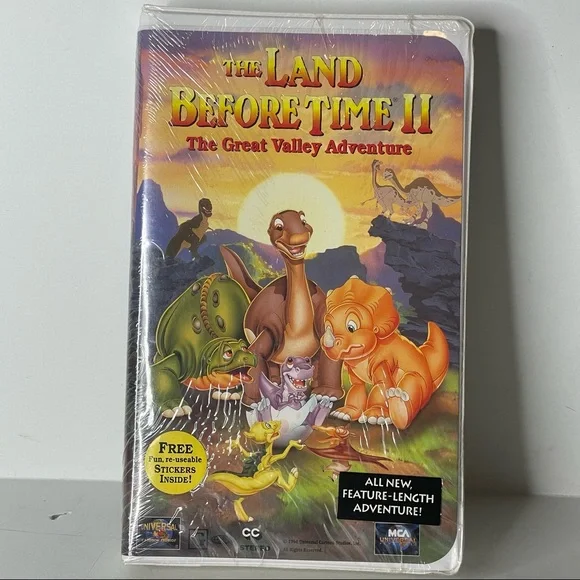 The Land Before Time II: The Great Valley Adventure (VHS, 1994) NEW SEALED