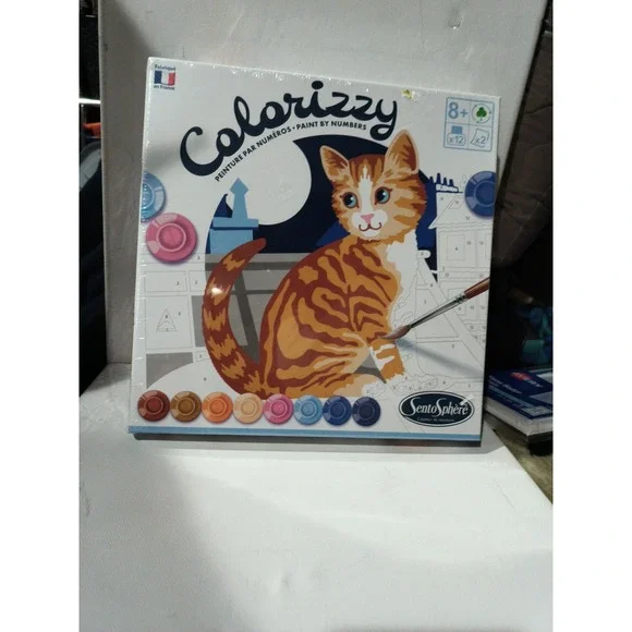 Sentosphere Colorizzy Cats Paint By Number Kit