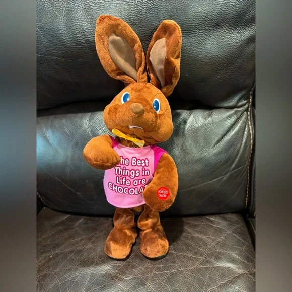 EASTER Bunny 14” Motion Chocolate Musical I GOT YOU FEEL GOOD Working
