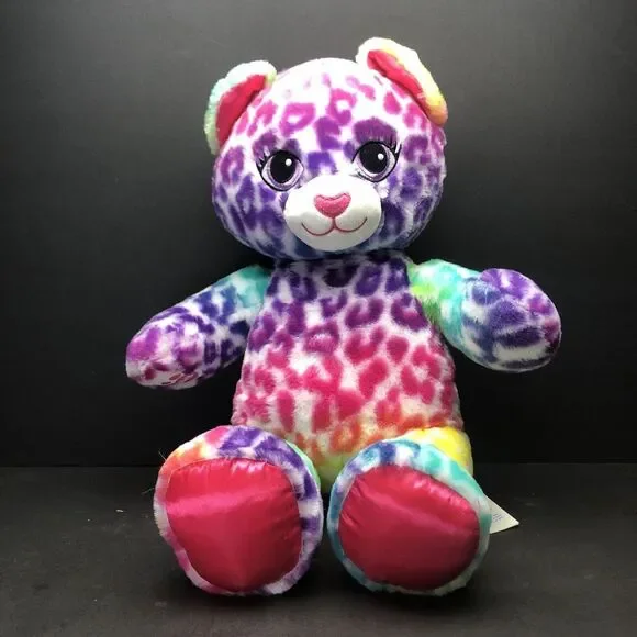 Build A Bear‎ Leopard Rainbow Confetti Bear 16