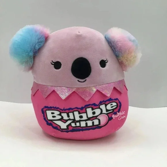 Squishmallows Angelie The Koala' Bubble Yum Gum Candy Squad Pink Pastel Plush