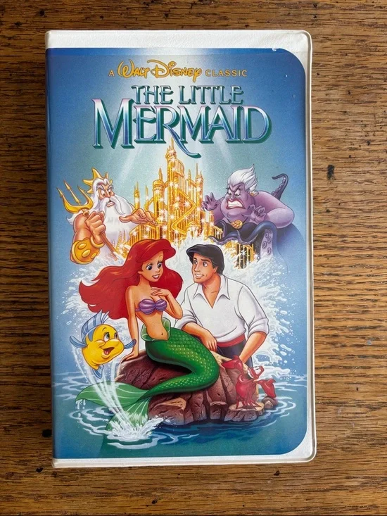 Walt Disney The Little Mermaid Classic VHS banned cover — Blue Cover