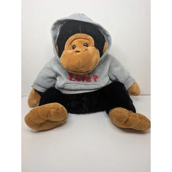 Dan Dee Collector's Choice Plush Gorilla Monkey Hoodie 