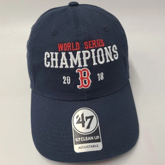 Boston Red Sox Hat Strapback 47 Brand Clean Up MLB 2018 World Series Champions