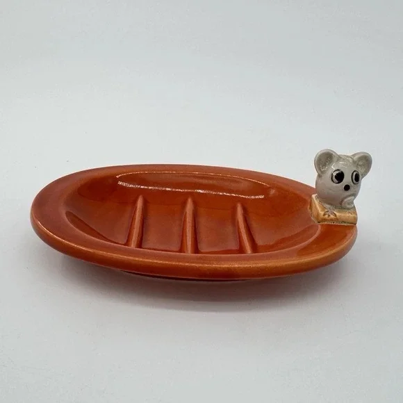 Vintage Carolina Critters‎ Mouse Soap Dish Carolina Soap & Candle Makers Ceramic