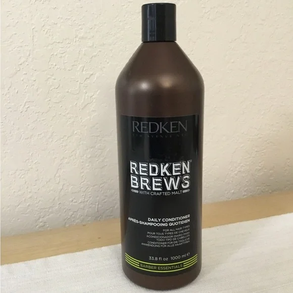 Redken Brews Daily Conditioner For Men | Soft and Shiny Hair 33.8 oz