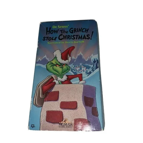 How the Grinch Stole Christmas VHS 1990 Children's Family Video Tape