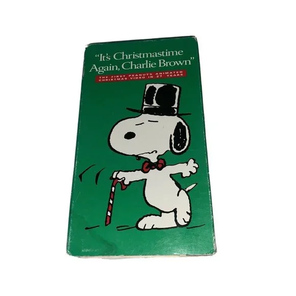 It's Christmastime Again Charlie Brown VHS Video Tape Peanuts Special Shell