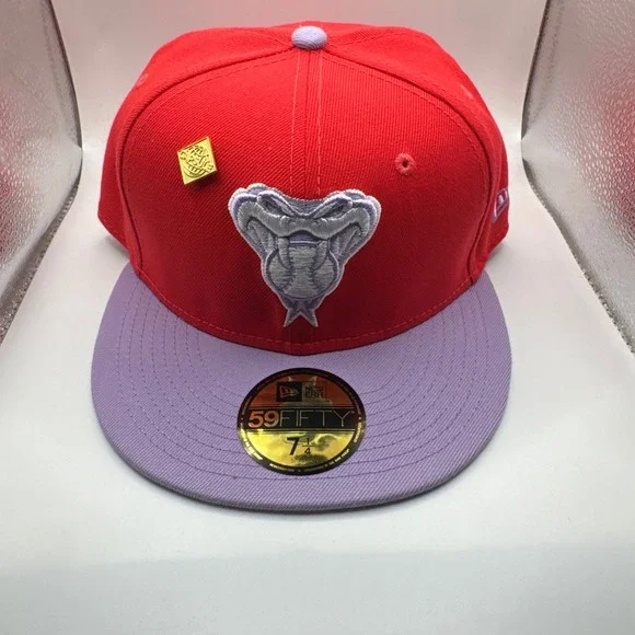 New Era 59FIFTY Arizona Diamondbacks Color Pack Red Lavender Fitted‎ Hat 7 1/4