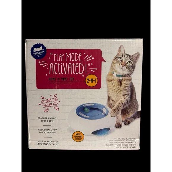 New‎ Whisker City Interactive Chase and Play Kitty Cat Toy - Home Pet Decor Gift