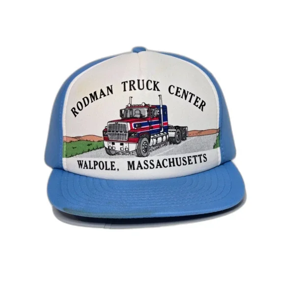 Vintage Rodman Truck Center Snapback Hat | Sportcap | One Size | Light Blue