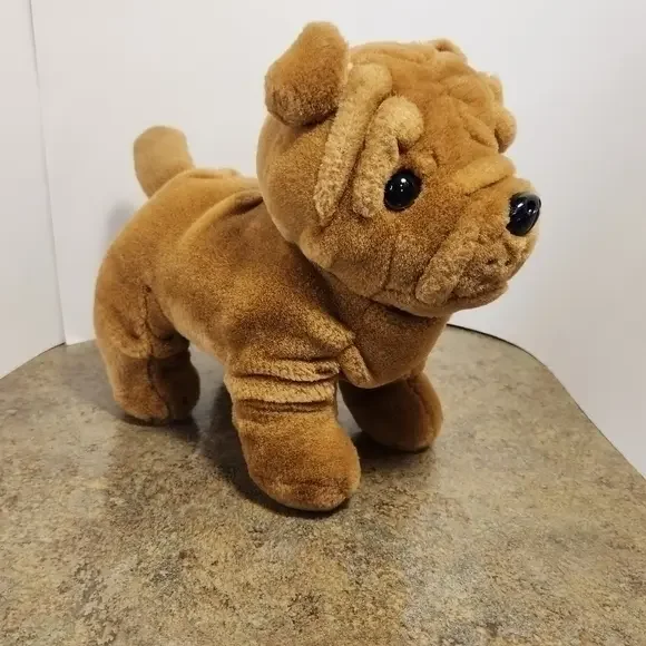 Dan Dee Collector’s Choice Plush‎ Dog Bulldog Brown Stuffed Wrinkles
