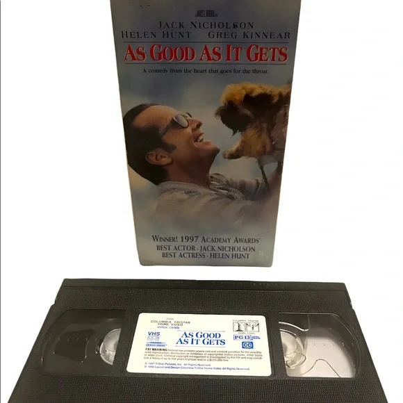 VTG As Good As It Gets 1998 VHS Video - UNTESTED