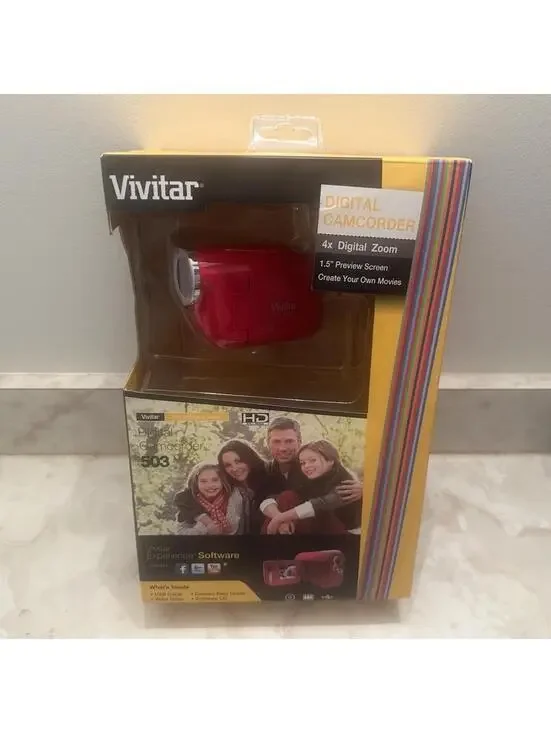 Vivitar Digital Video Recorder HD DVR 506 Camcorder Camera 4x Digital Zoom NEW