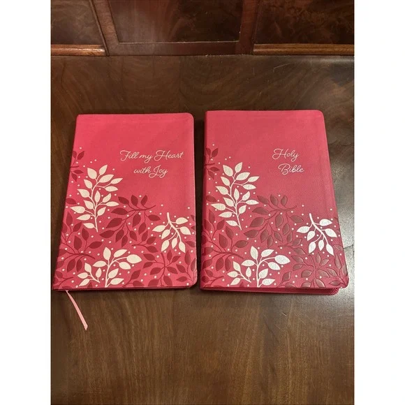 Zondervan NIV Holy Bible w/ Fill my Heart with Joy Journal Notepad-Leathersoft