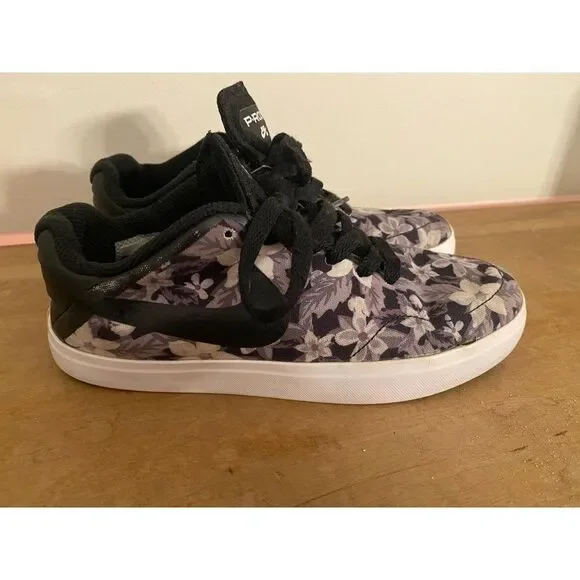 Nike US 4.5Y youth SB Paul Rodriguez CTD LR Canvas GS Sneakers Grey Floral