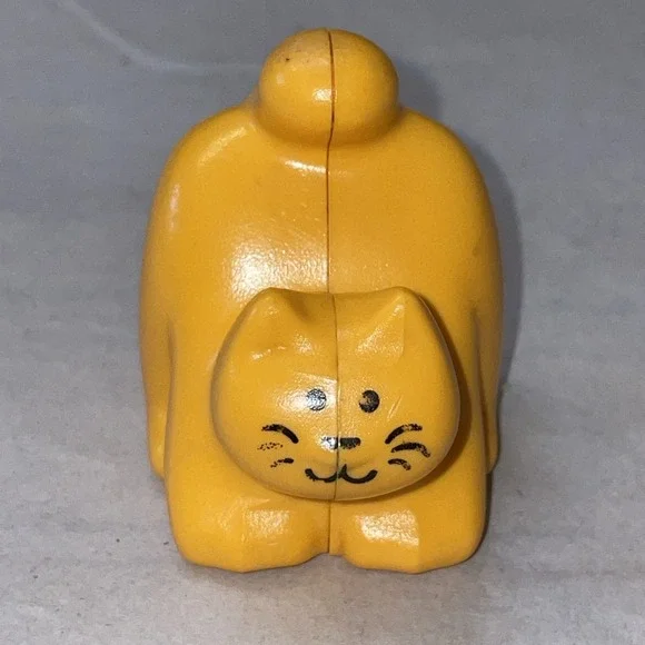 HTF Vintage Little Tikes Kitty Orange Cat Figure Dollhouse Pets Replacement