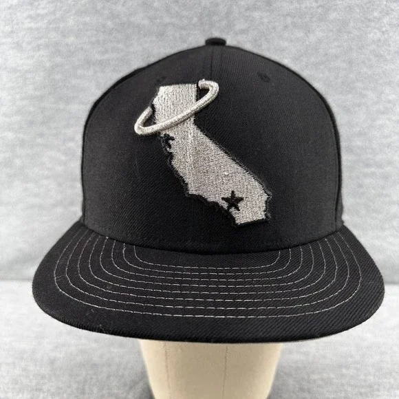 New Era California Angels Cooperstown Collection 59FIFTY Black Fitted Hat 7 (Q1)
