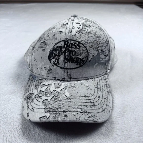 Bass Pro Shops Hat Cap Snap Back‎ Mens One Size Gray Camo Gone Hunting Outdoor