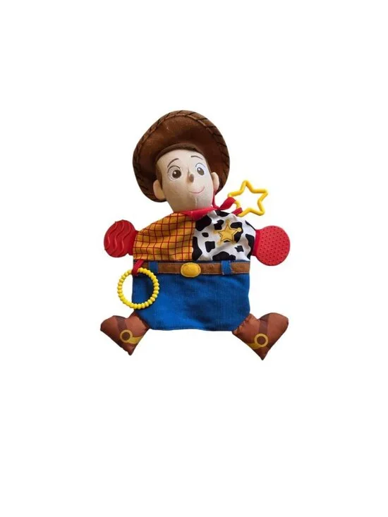 Disney Baby Toy Story Pixar Woody Activity Teether with Crinkle Noise Lovey 10
