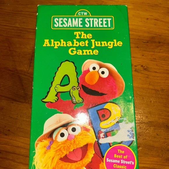Sesame Street Alphabet Jungle Game vhs