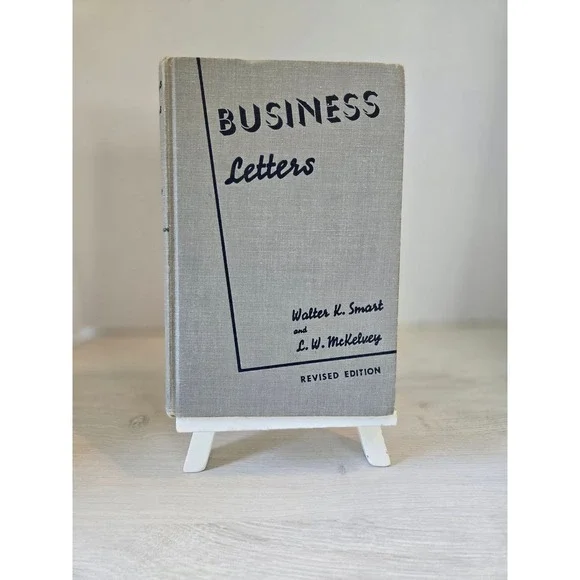 Vintage Business Letters book, hardcopy 1941,‎ desk display reference