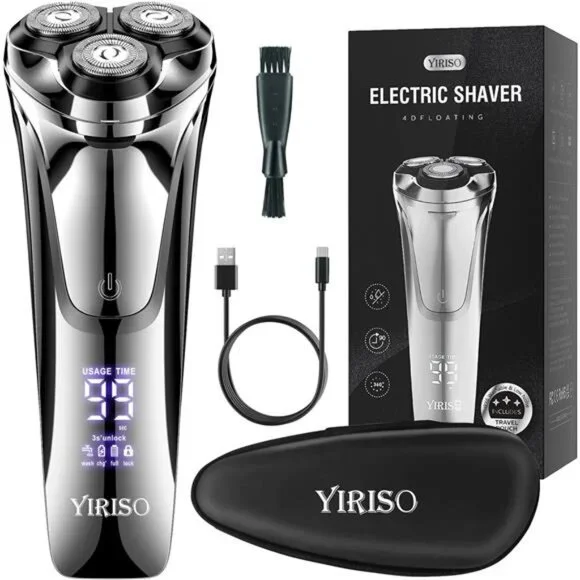 Electric Razor for Men, Men’s Electric Shavers, Wet & Dry Shaver with Trimmer