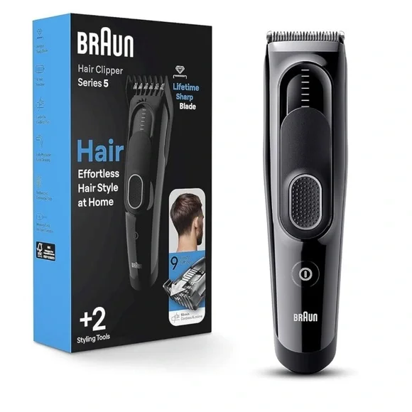 NIB Braun Hair Clippers Series 5 5310, Hair Clippers for Men