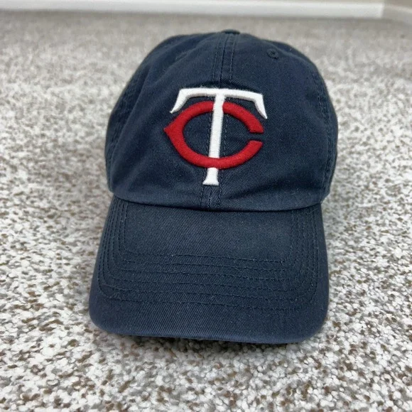 Minnesota Twins Hat Cap Fitted Mens Medium Blue MLB Baseball '47 Sports Logo