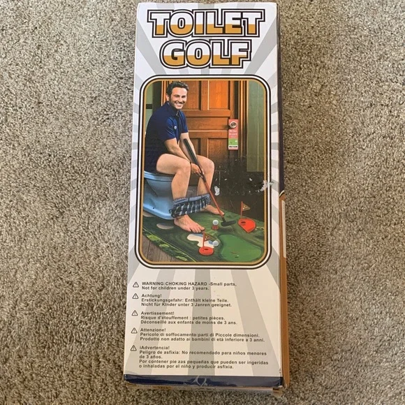 Toilet Golf Game Set NEW Combining Entertainment & exercise Best usable gag gift