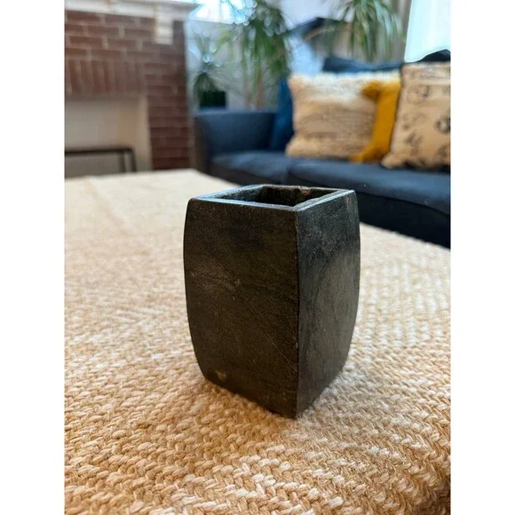 Dark stone bathroom cup