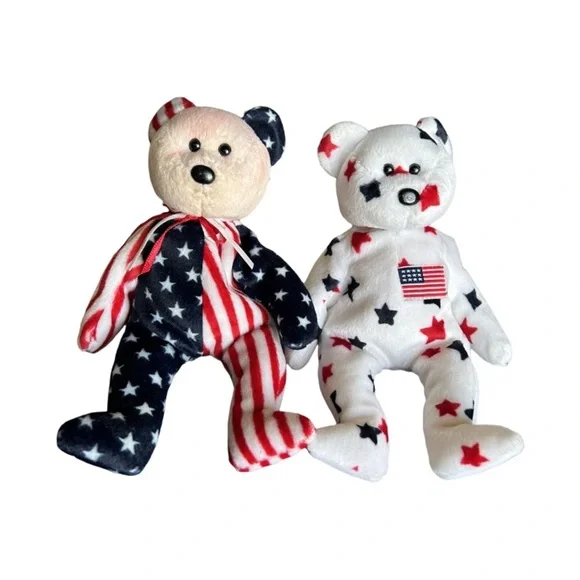 Forth Of July TY Beanie Babies Set