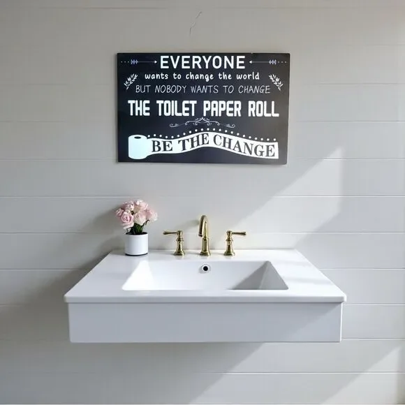 Nobody wants to change the toilet paper roll! I know you can relate!
