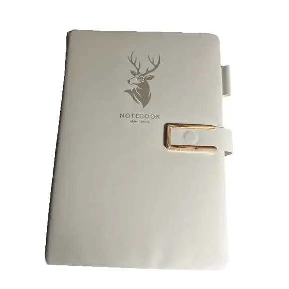 360 Page Premium Leather Journal/Notebook w/Pen Insert, Blue Open Box No Pen/Mkr