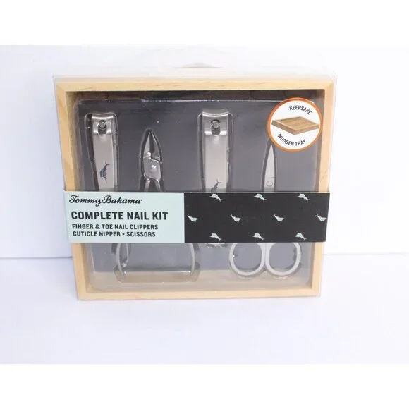 Tommy Bahama Manicure Nail Set‎ Nail Care Fingernail, Toe Clipper, Scissors New