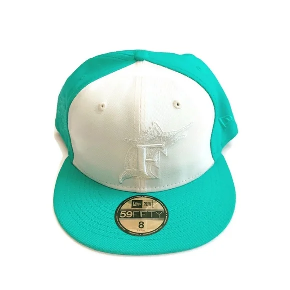 59Fifty New Era Size 8 Florida Miami Marlins Fitted Hat Cap 1997 World Series