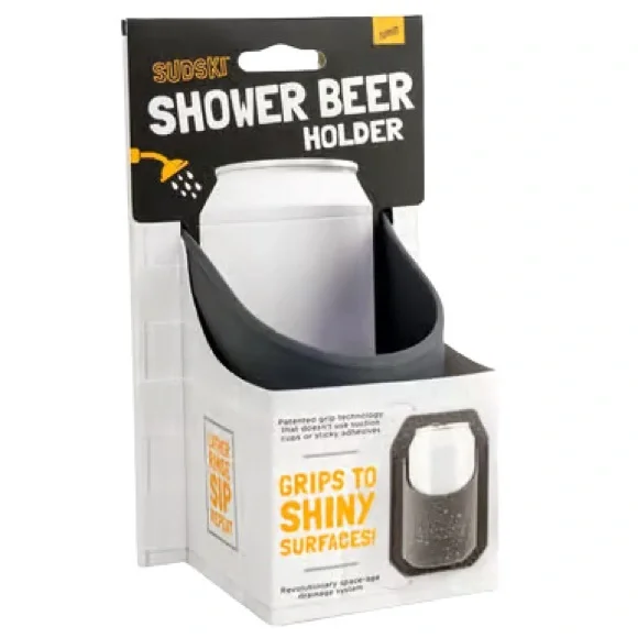 NWT 30 Watt Sudski Shower Beer Holder – Gray