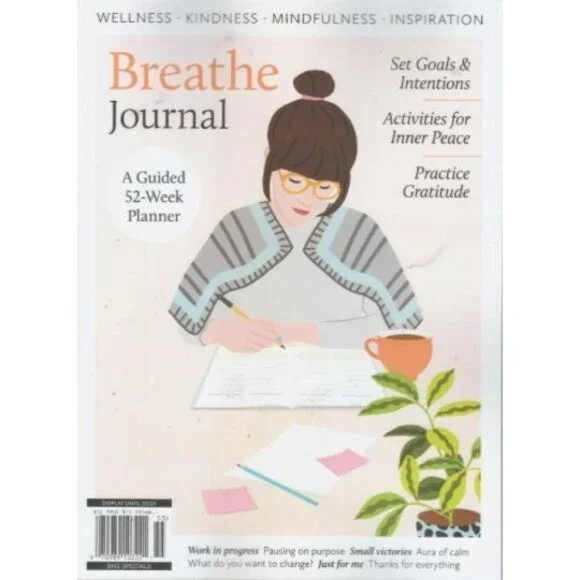 BREATHE Planner Journal Start Anytime Any Day 52 Week Inner Peace Inspiration