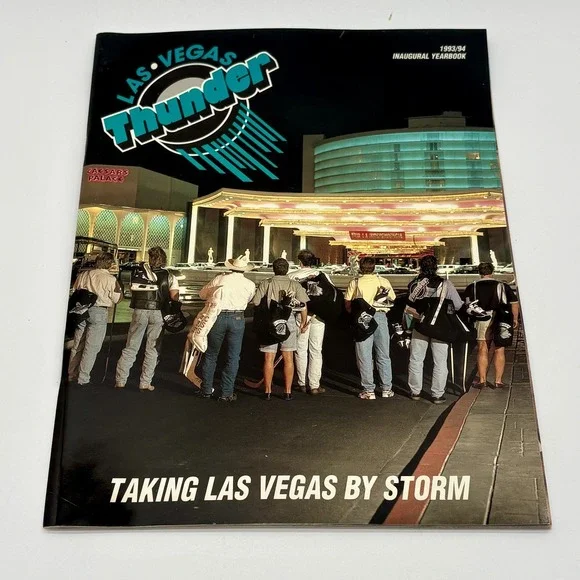 Vintage Las Vegas Thunder Hockey Team Inaugural‎ Yearbook 1993 94 IHL 90s