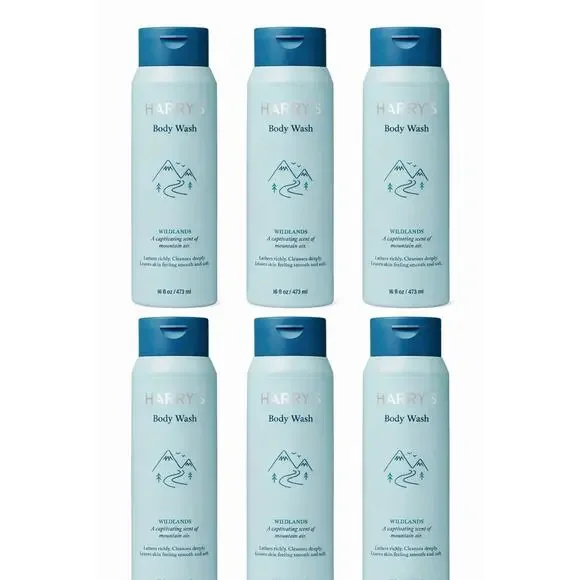 Harry’s Men’s Body Wash Wildlands Scent 16 fl oz (Pack of 6) New