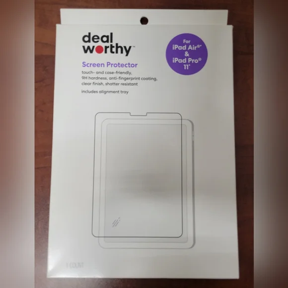 Deal Worthy Screen Protector for iPad Air & iPad Pro - Clear NIB