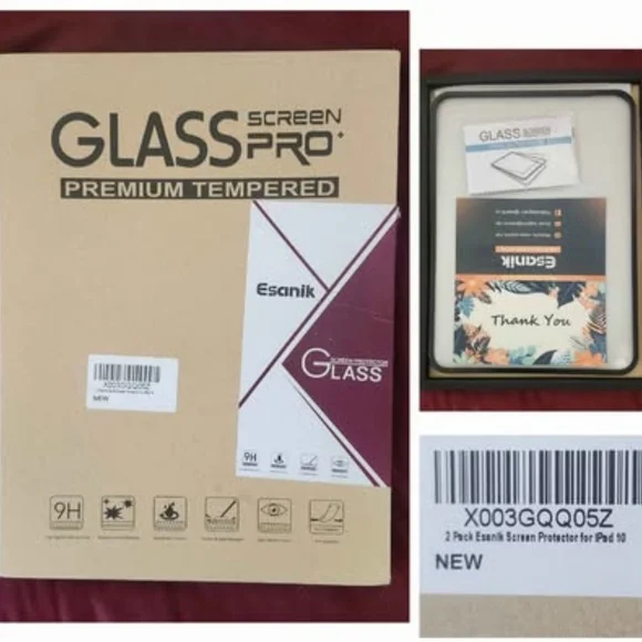 Esanik Glass Screen Protector for iPad 10. $10