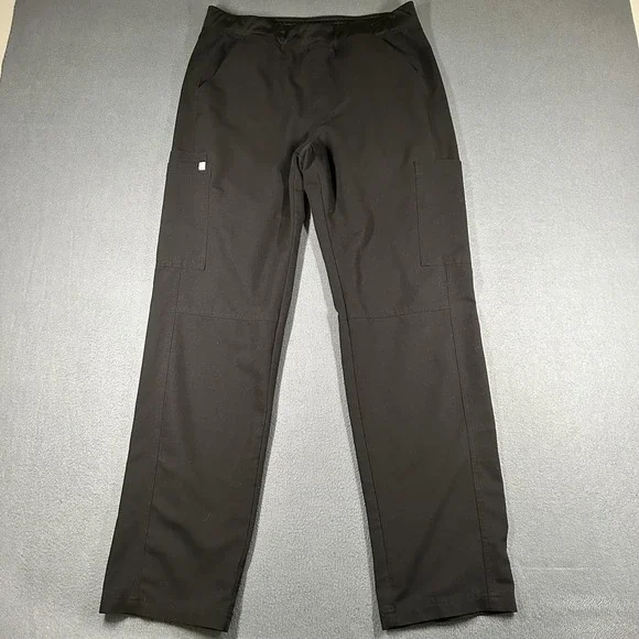FIGS Axim Technical Collection Cargo Pants Mens Large Black Scrub 32 Inseam