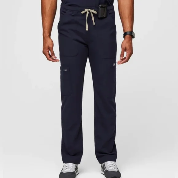 FIGS- Cairo Cargo Scrub Pants Men's Navy Blue Size XXL Medical Nurse Doctor