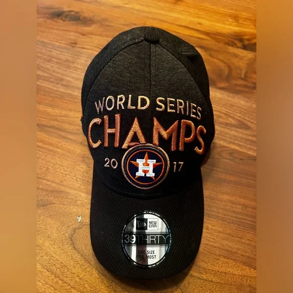 Houston Astros World Series Champs 2017 Hat New Era One Size On-Field Cap NWT