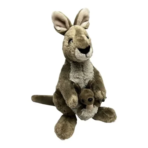 Wild Republic Cuddlekins Kangaroo With Joey In Pouch 12