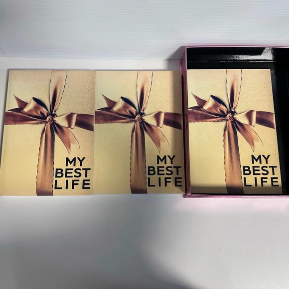 Set In Soul Pink Gold My Best Life Notebooks & Journals One Size 3 Books