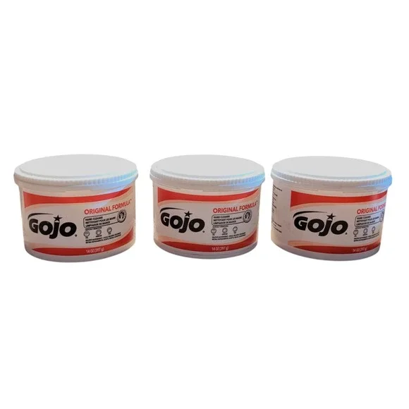 GOJO Original Formula Hand Cleaner 14 oz Set of 3 EXP 09/2024 Tar Oil Removal‎